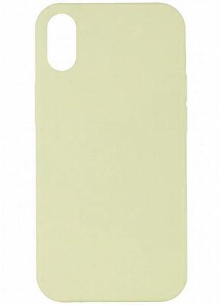 Чехол silk full protective (aa) no logo для apple iphone x / xs (5.8") желтый / mellow yellow