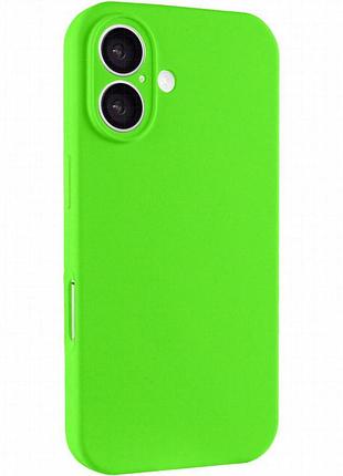 Чехол silk full camera protective (aa) no logo для apple iphone 16 (6.1") кислотно-зеленый / acid green