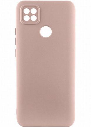 Чехол tpu getman liquid silk full camera для xiaomi redmi 9c розовый / pink sand