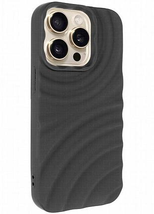 Чехол tpu monowave для apple iphone 15 pro max (6.7") black