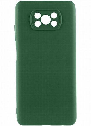 Чехол silicone cover ummi lakshmi full camera (aa) для xiaomi poco x3 nfc / poco x3 pro зеленый / dark green