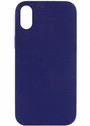 Чехол silk full protective (aa) no logo для apple iphone x / xs (5.8") синий / deep navy