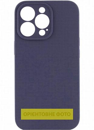 Чехол silk full camera protective (aa) no logo для apple iphone 16e / 17e (6.1") темно-синий / midnight blue
