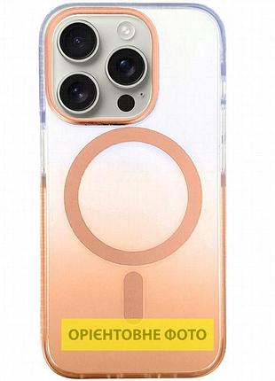Чехол tpu+pc phantom with magnetic fit для apple iphone 16e / 17e (6.1") peach
