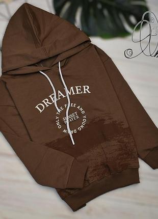 Худи на мальчика “dreamer”шоколад