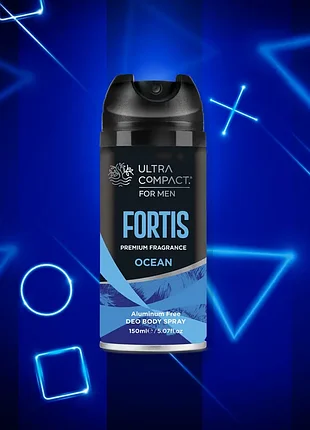 Дезодорант-спрей мужской ultra compact fortis 150 мл