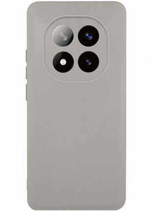 Чехол tpu getman liquid silk full camera для xiaomi redmi note 15 pro+ 5g серый / lavender
