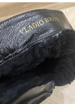Черевики жіночі vladio bruni чорні натуральний замш  з хутром