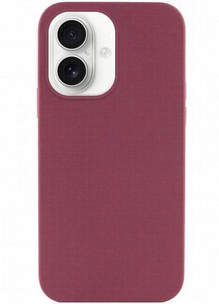 Чехол silk full protective (aa) no logo для apple iphone 16 plus (6.7") бордовый / plum