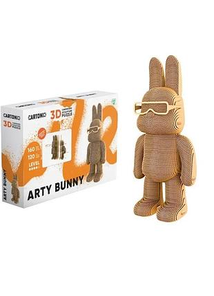Картонный 3d пазл-конструктор "cartonic 3d puzzle art bunny" заяц