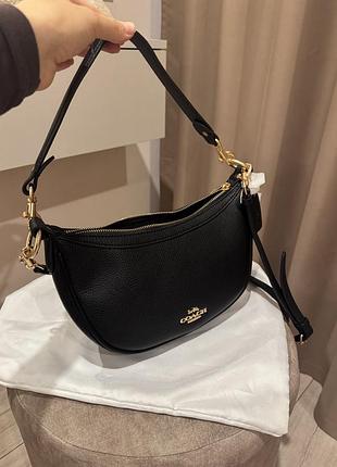 Сумка жіноча coach aria чорна 6