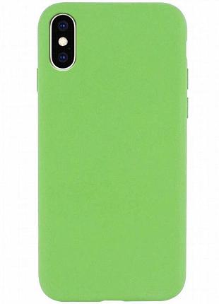 Чехол silk full protective (aa) no logo для apple iphone x / xs (5.8") мятный / mint