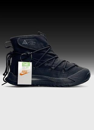 Жіночі зимові кросівки nike acg air terra antarktik fur w all black