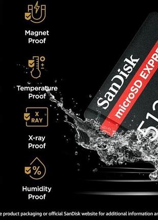 Карта памяти sandisk microsd express 512gb новая мега быстрая оригинал 2