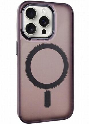 Чехол tpu+pc lily with magnetic fit для apple iphone 13 pro (6.1") dark purple
