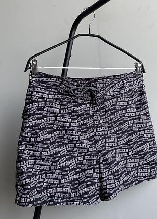 Плавки чоловічі calvin klein чорні з принтом