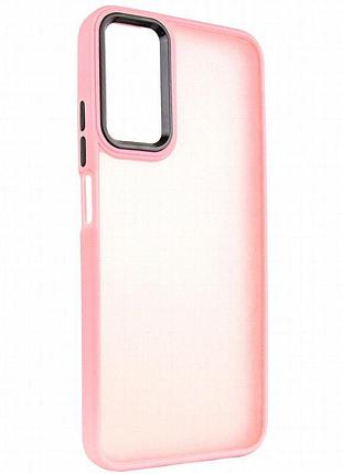 Чехол tpu+pc lyon frosted для motorola moto g54 pink