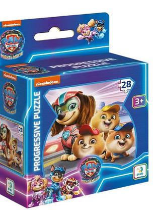 Пазл на 28 элементов paw patrol. младшие патрульные