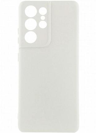 Чехол silicone cover ummi lakshmi full camera (aa) для samsung galaxy s22 ultra белый / white