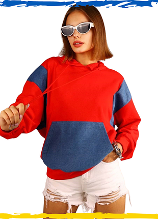 Худі жіноче з капюшоном з кишенями s,m,l,xl