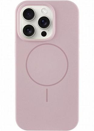 Чехол silk full protective (aa) no logo with magnetic fit для apple iphone 16 pro (6.3") розовый / pink sand