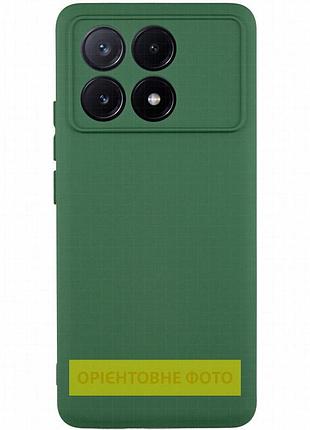 Чехол tpu getman liquid silk full camera для motorola moto g15 4g / g15 power / g17 / g17 power зеленый / dark green