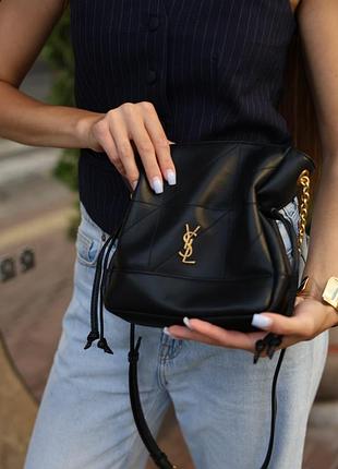 Сумка jamie medium shoulder pouch in black/gold