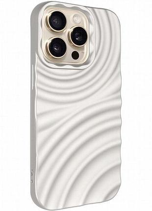 Чехол tpu monowave для apple iphone 15 pro max (6.7") light gray