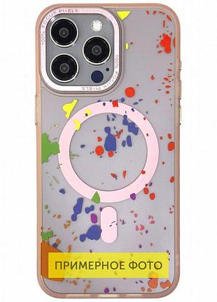 Чехол tpu+pc flush with magnetic fit для apple iphone 16e / 17e (6.1") baby pink
