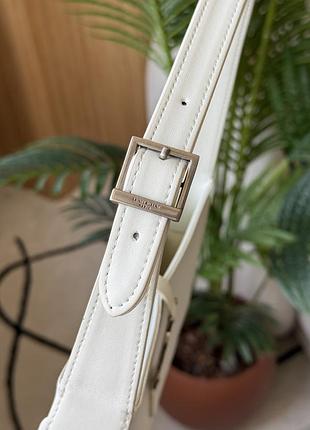 Сумка hobo le 5 a 7 bag in white/silver 8