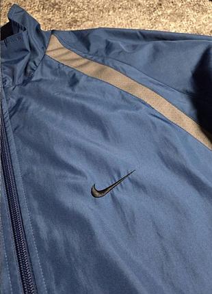 Оригинальная ветровка nike куртка найк синяя винтаж олдскул беговая l