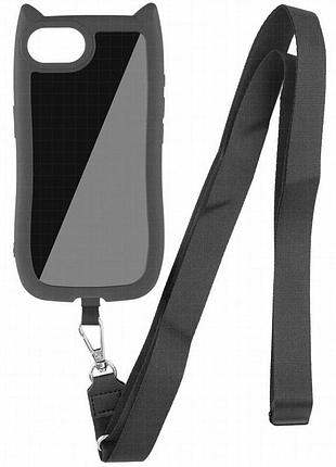 Чехол tpu getman cat with straps для apple iphone 16e / 17e (6.1") black