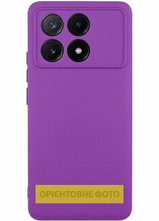Чехол tpu getman liquid silk full camera для motorola moto g15 4g / g15 power / g17 / g17 power фиолетовый / purple