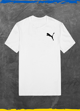 Футболка унісекс з принтом puma футболка пума з бавовни базова білий, 2xl