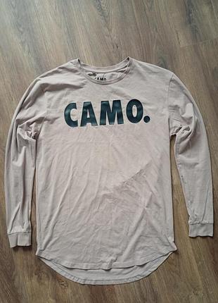 Брендовий лонгслів camo.