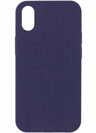 Чехол silk full protective (aa) no logo для apple iphone x / xs (5.8") темно-синий / midnight blue