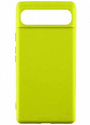 Чехол tpu getman liquid silk для google pixel 6 pro желтый / flash