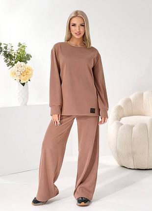 Сучасний жіночий трикотажний костюм у стилі casual модель: 25061