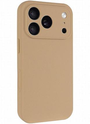 Чехол silk full camera protective (aa) no logo для apple iphone 17 pro (6.3") бежевый / desert gold