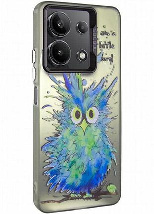 Чехол tpu+pc so cool для xiaomi redmi note 13 4g little bird
