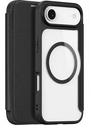 Чехол-книжка dux ducis skin x pro with magnetic fit для apple iphone 17 air (6.5") black