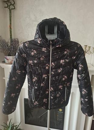 Куртка для дівчинки h&m демісезонна з квітковим принтом