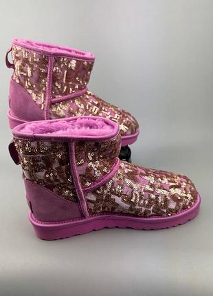 Чобітки ugg classic short sequin 3