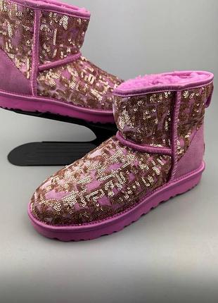 Чобітки ugg classic short sequin 2