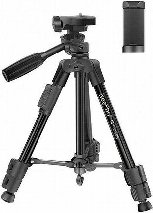 Штатив neepho np-3160s для съемки 30-68.5см с держателем+пульт black