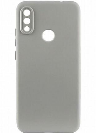 Чехол tpu getman liquid silk full camera для xiaomi redmi note 7 / note 7 pro / note 7s серый / lavender