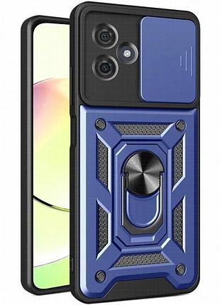 Чехол ummi camshield serge ring для motorola moto g54 синий / navy