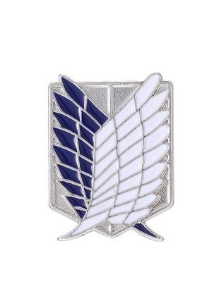 Аніме атака титанів значок attack on titan пін розвідкорпус shingeki no kyojin pin крила свободи ерен anime брошка
