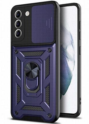 Чехол ummi camshield serge ring для samsung galaxy s21 синий / navy