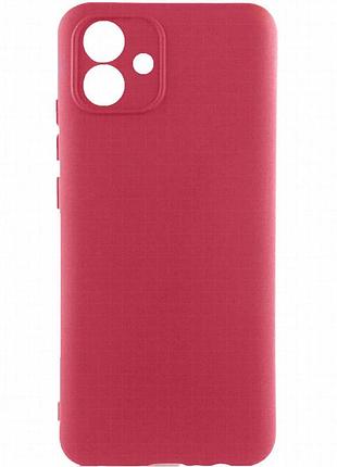 Чехол tpu getman liquid silk full camera для samsung galaxy a04e бордовый / marsala